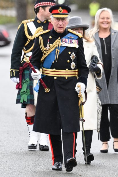 El rey Carlos III llega a la Real Academia Militar Sandhurst / Gtres
