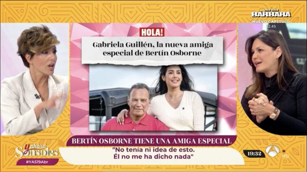 Fabiola Martínez y Sonsoles Ónega en 'Y ahora Sonsoles'. / Antena 3