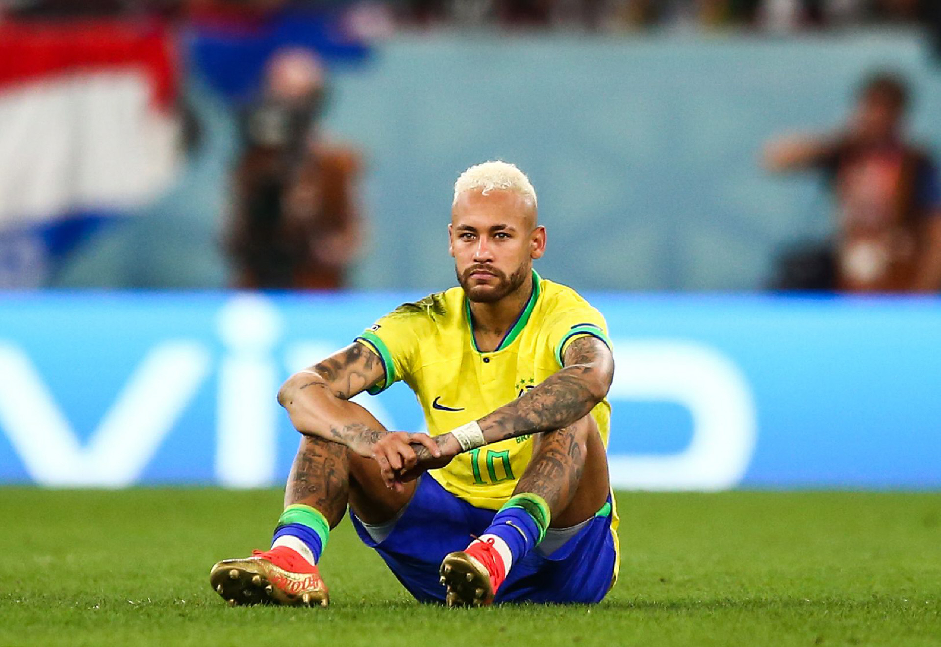 Neymar, abatido en un partido con Brasil / Gtres