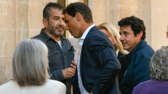 Rafa Nadal en el funeral de su suegro. / Gtres