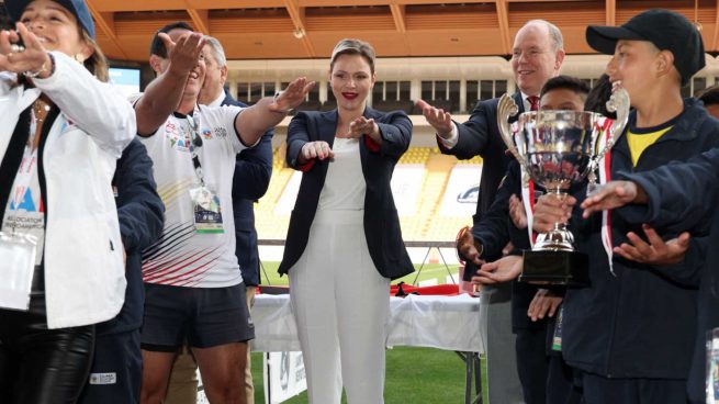 Charlene de Mónaco en el torneo de rugby de de Santa Devota / Gtres