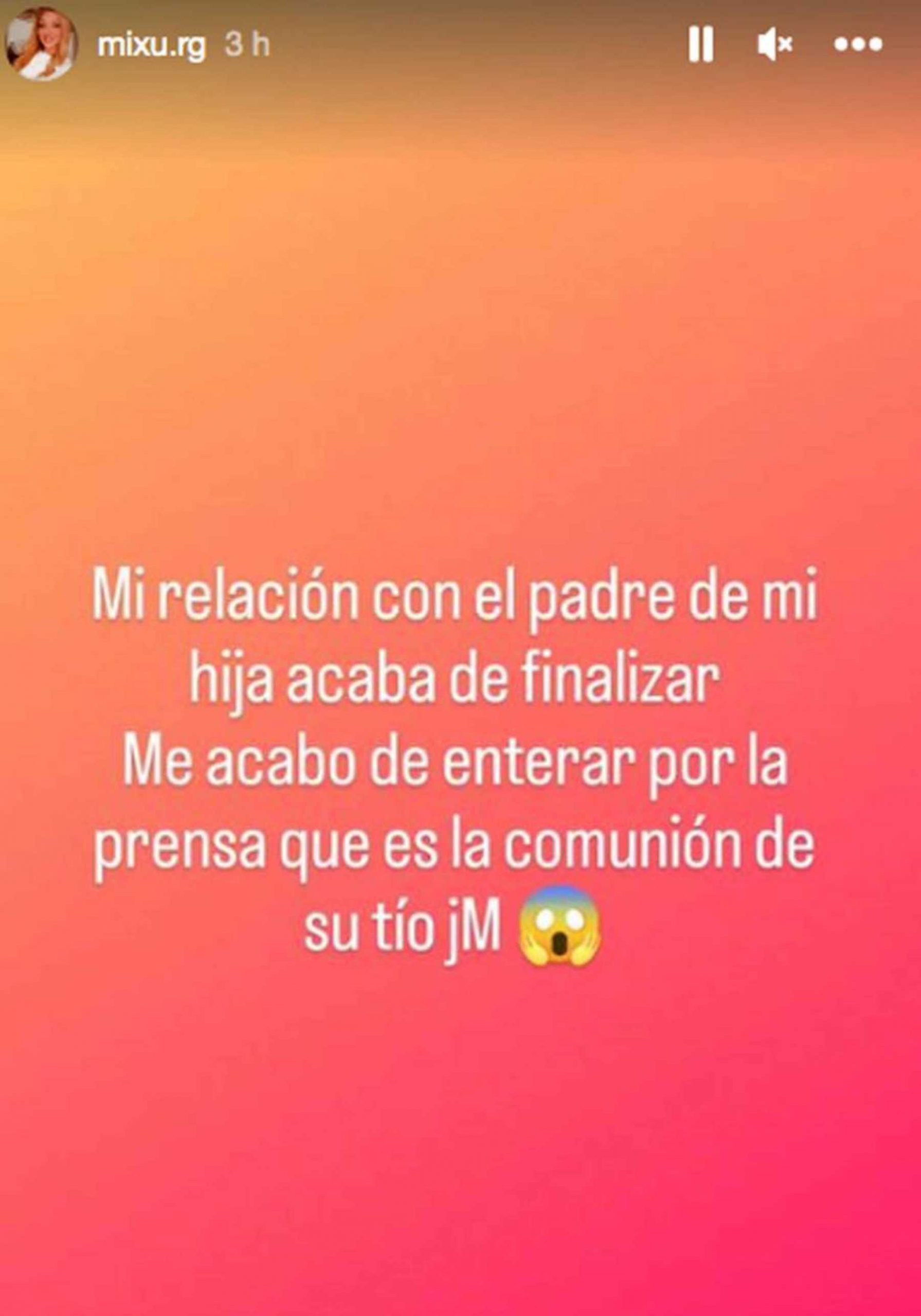 Stories de Instagram de Michu / Instagram