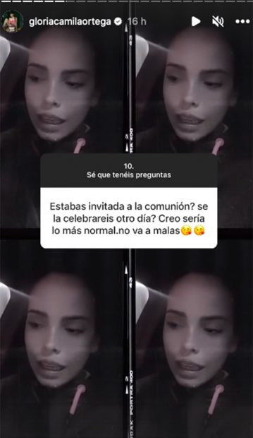 Gloria Camila habla en su perfil de Instagram / Redes sociales