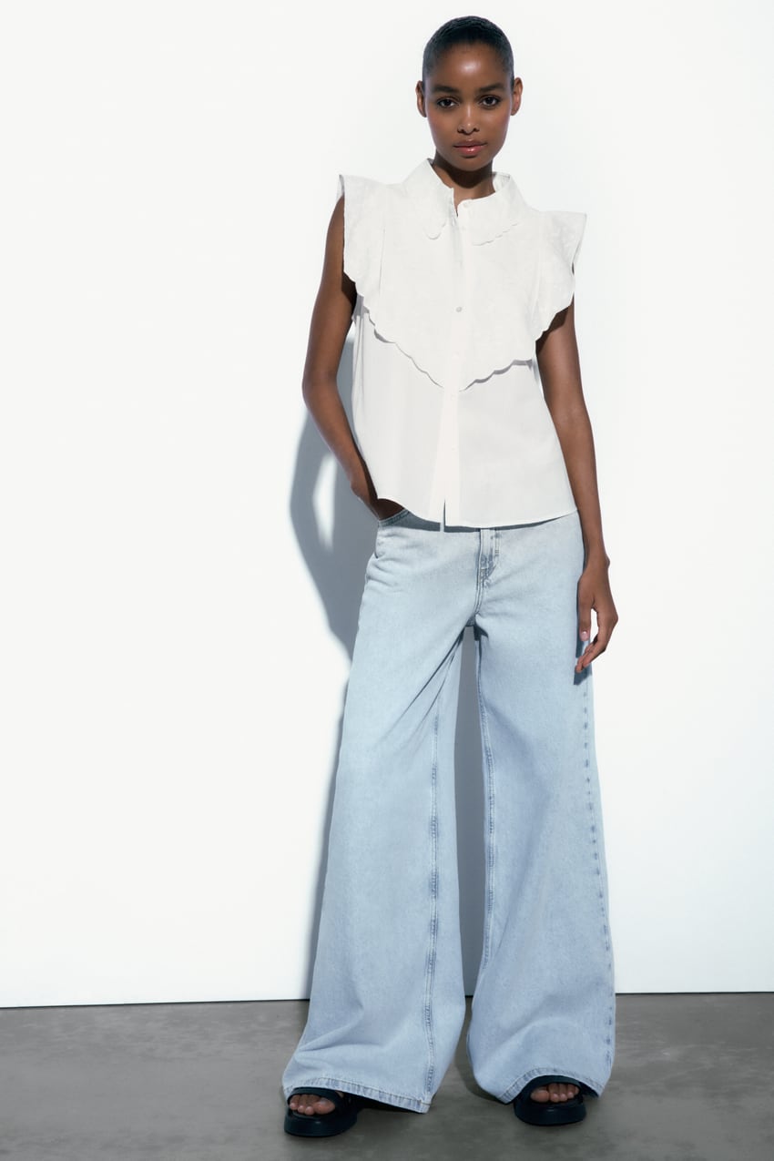 Una camisa sin mangas y blanca vuele locas a las clientas de Zara