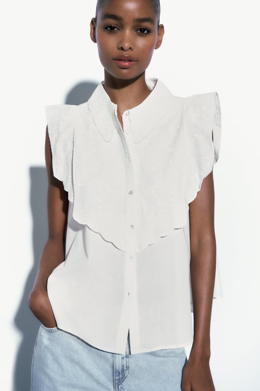 Una camisa sin mangas y blanca vuele locas a las clientas de Zara