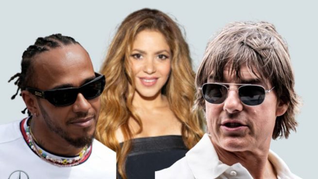 Shakira, Tom Cruise y Lewis Hamilton / Gtres