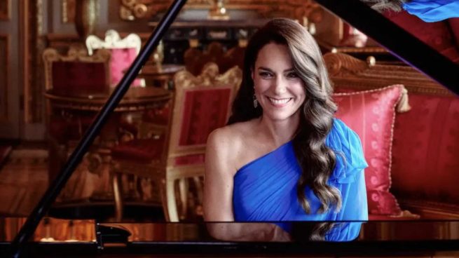 Kate Middleton tocando el piano en la final de Eurovisión 2023 / Instagram