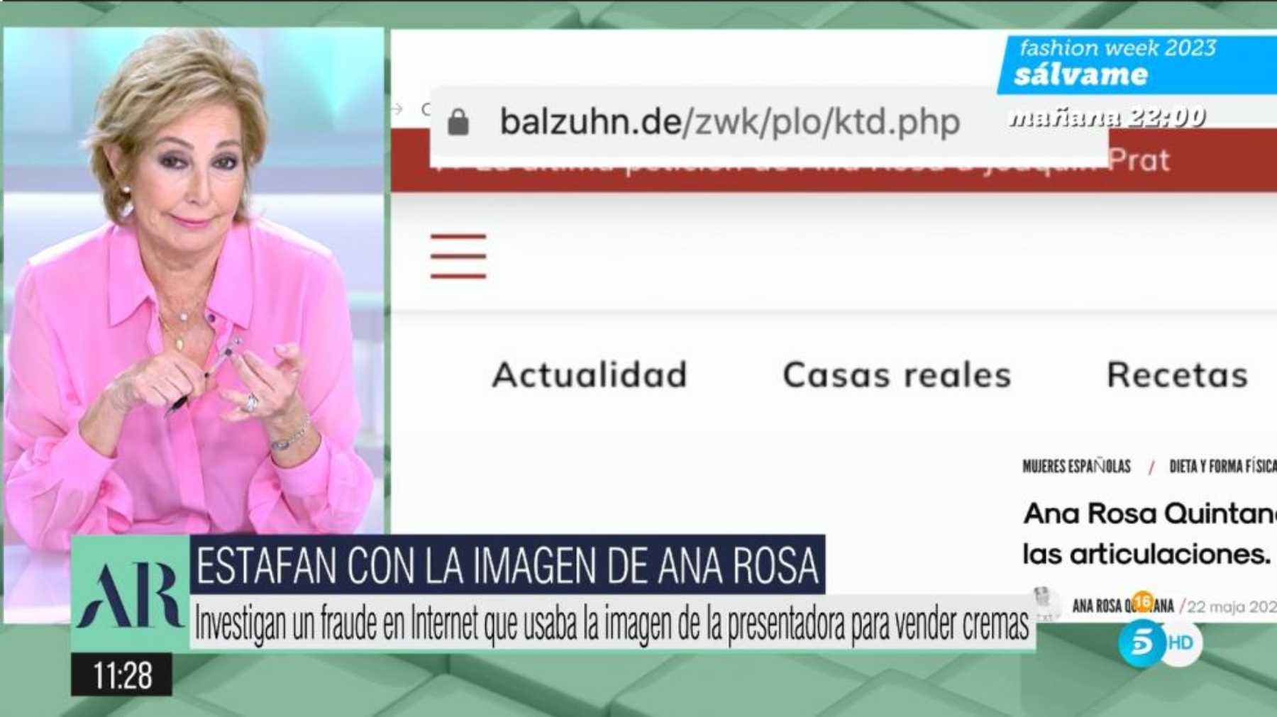 Ana Rosa Quintana en 'El Programa de Ana Rosa' / Telecinco