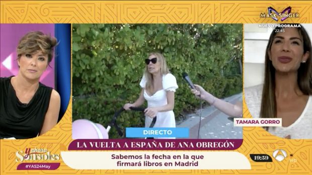 Sonsoles Ónega y Tamara Gorro hablando en 'Y ahora Sonsoles'. / Antena 3