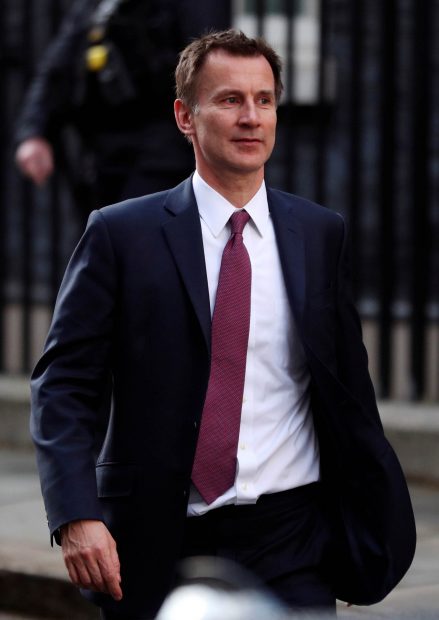 Jeremy Hunt en Londres. / Gtres