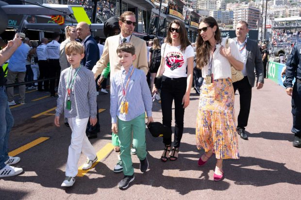 Parte de la Familia Grimaldi en el Gran Premio de Mónaco de F1 / Gtres