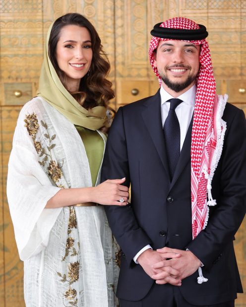 El príncipe Hussein y Rajwa Al Seif / Gtres