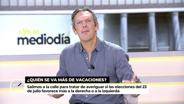 Joaquín Prat en 'Ya es mediodía'. / Telecinco