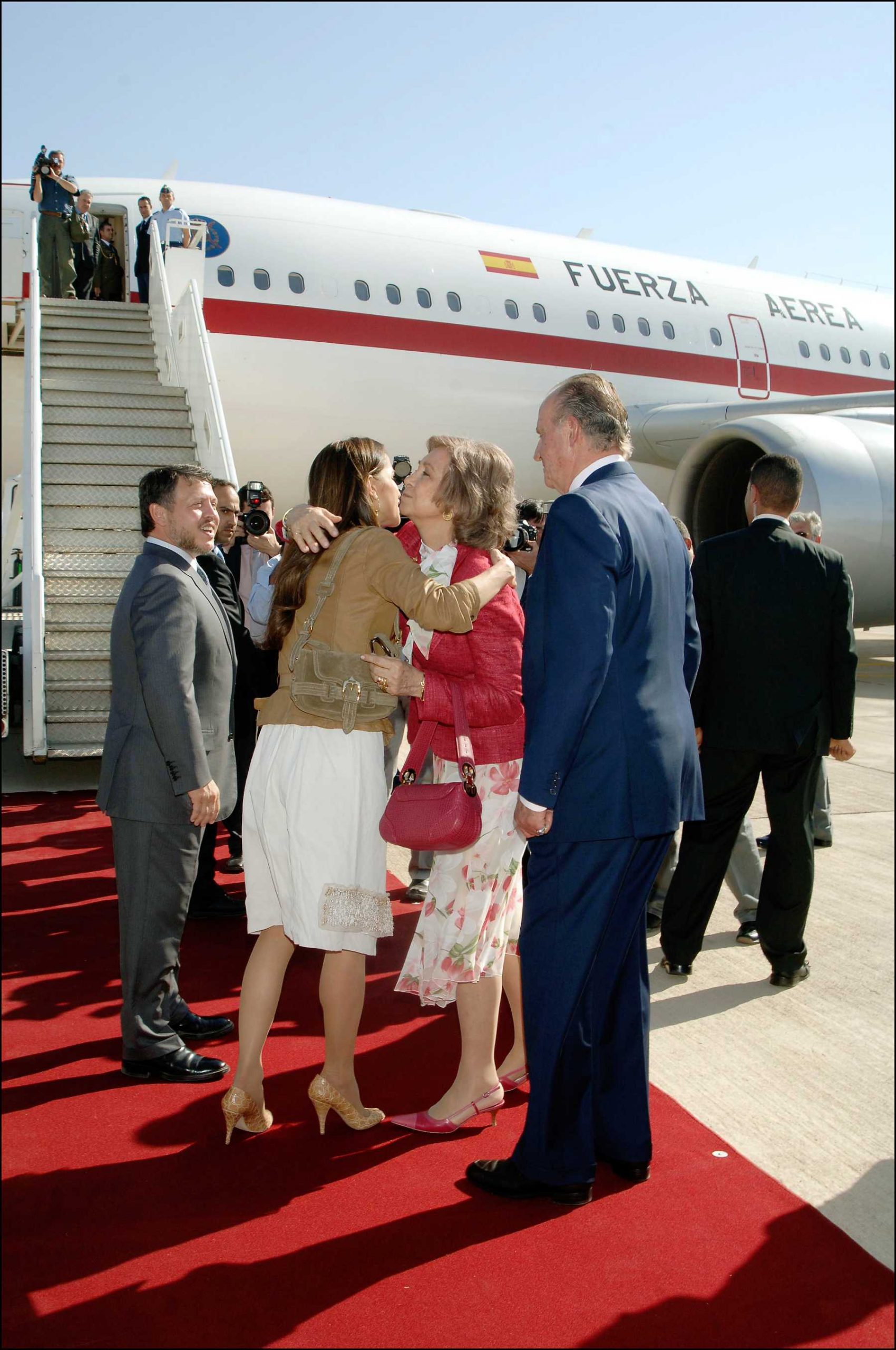 Los reyes, Sofía y Juan Carlos I en su visita a Jordania / Gtres