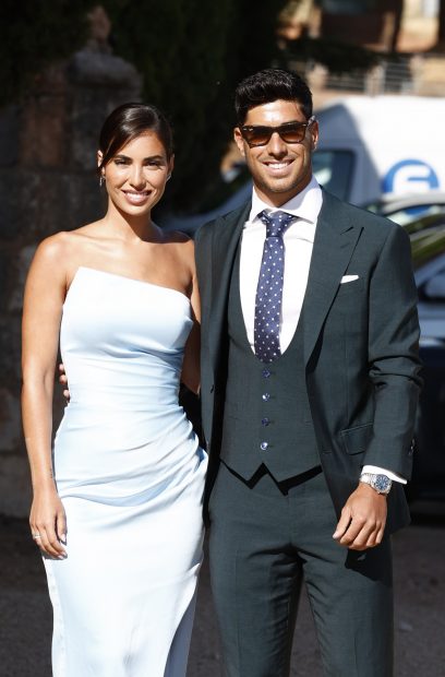 Marco Asensio y Sandra Garal en una boda / Gtres