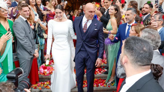 Kiko Matamoros y Marta López Álamo, en su boda / Gtres