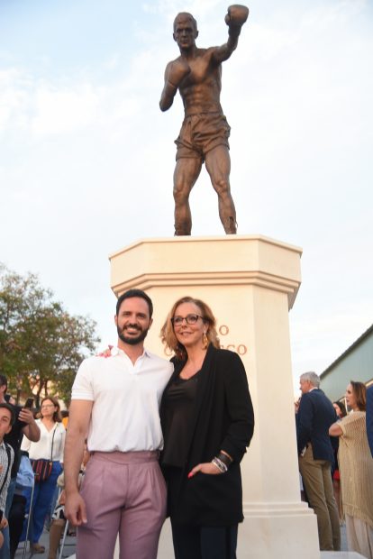 Rocío Carrasco en la inauguración al monumento de su padre. / Gtres