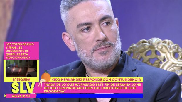 Kiko Hernández en el plató de 'Sálvame'. / Telecinco