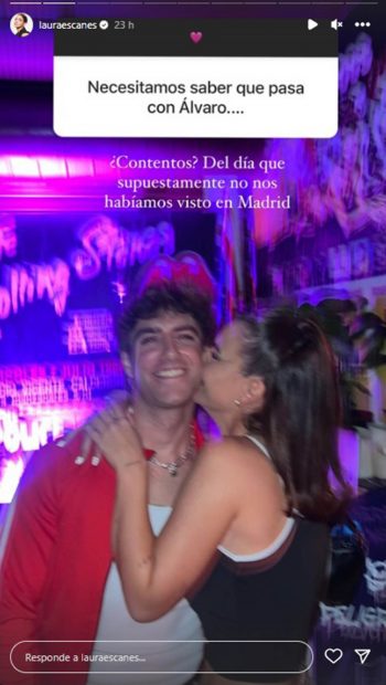 Storie de Laura Escanes hablando de su relación con Álvaro de Luna. / Instagram