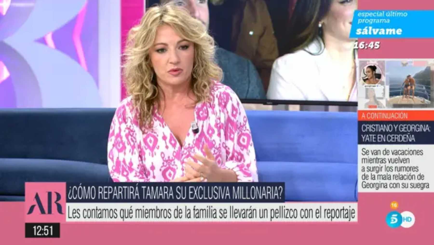 Sandra Aladro en 'El Programa de Ana Rosa' / Telecinco