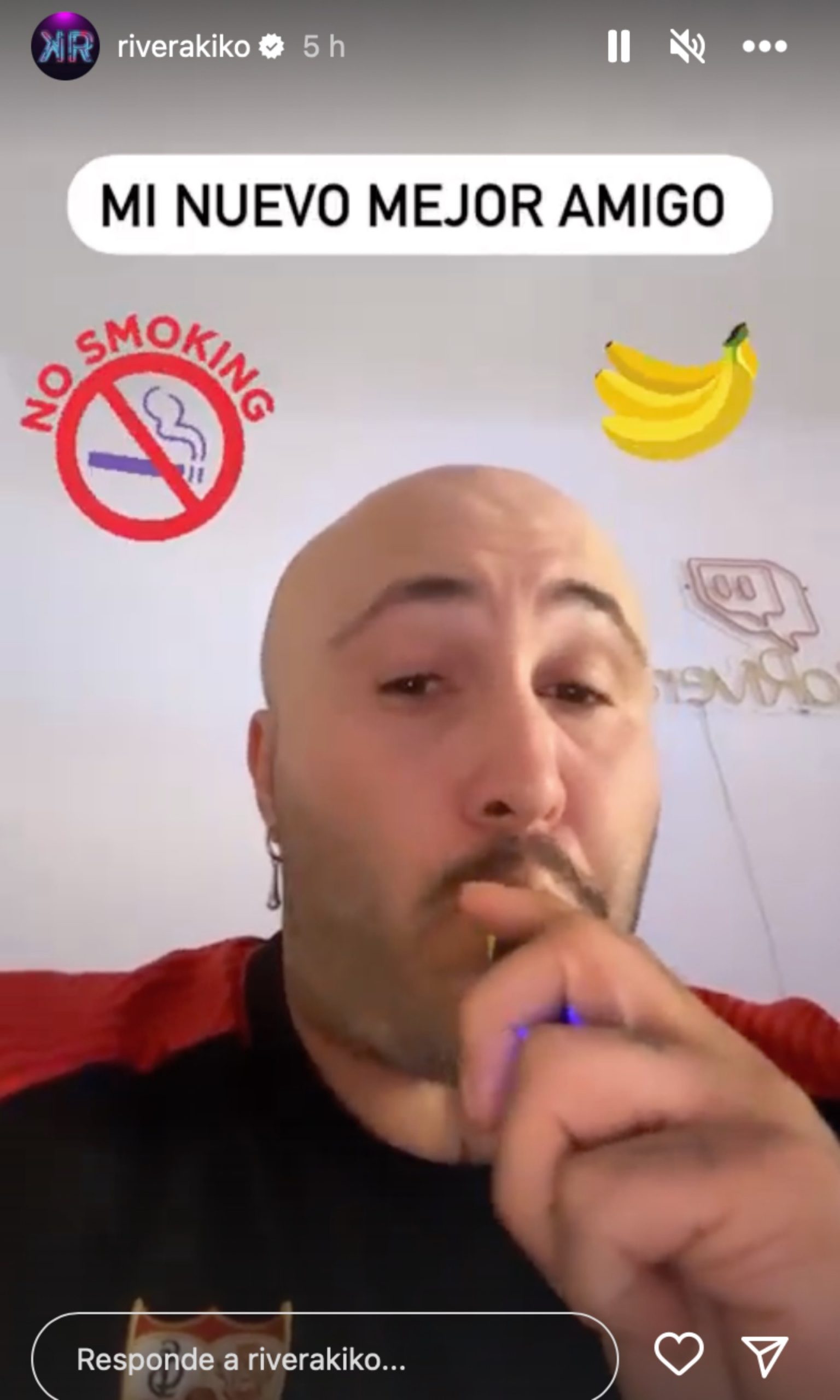 Kiko Rivera fumando vaper/ Instagram 