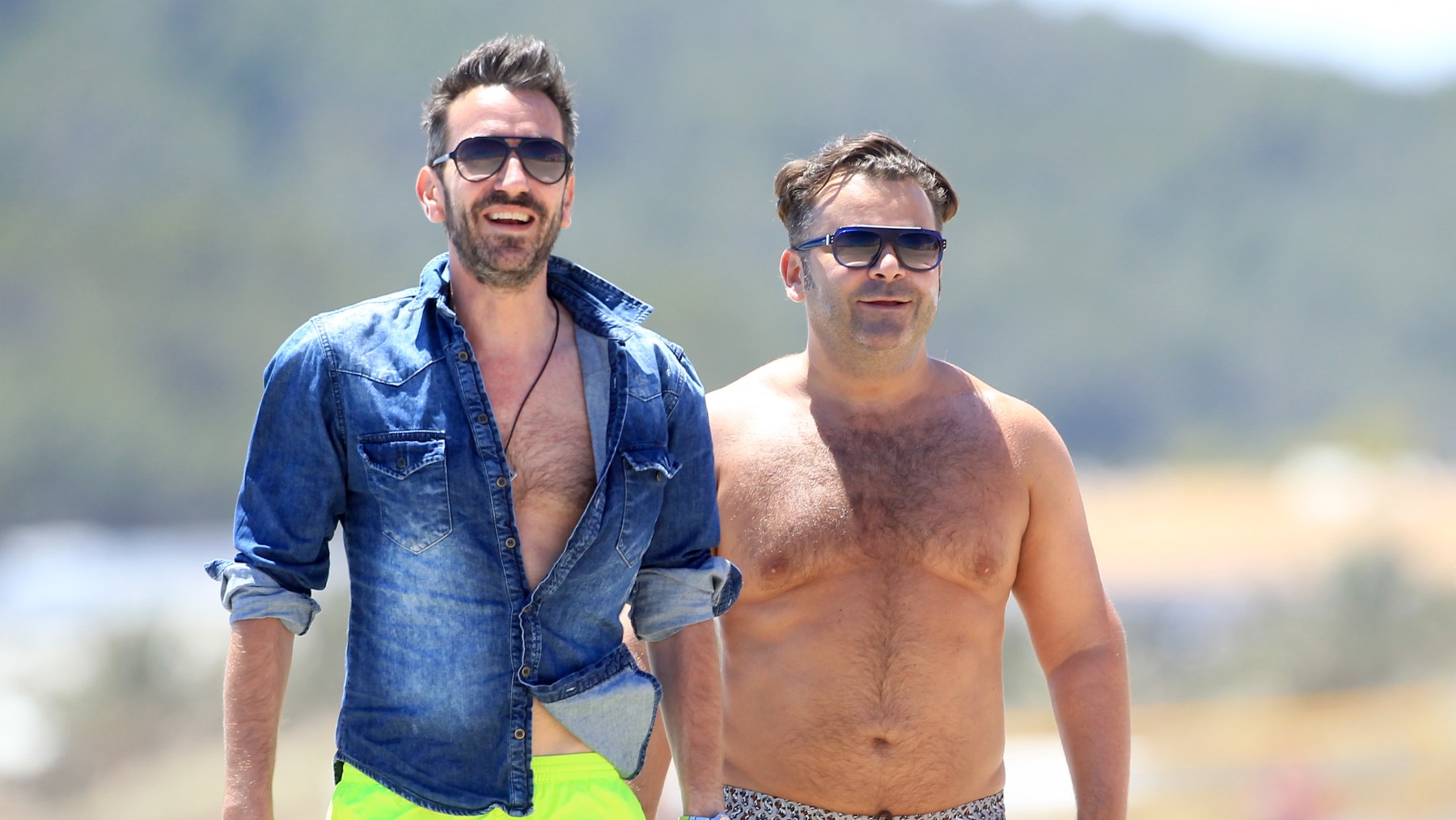 David Valldeperas y Jorge Javier en Ibiza/ Gtres