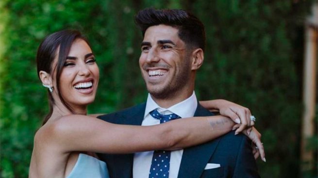 Marco Asensio y su novia Sandra Garal