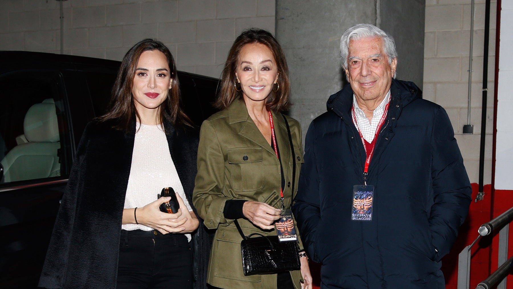 Tamara Falcó, Mario Vargas Llosa e Isabel Preysler en Madrid/ Gtres