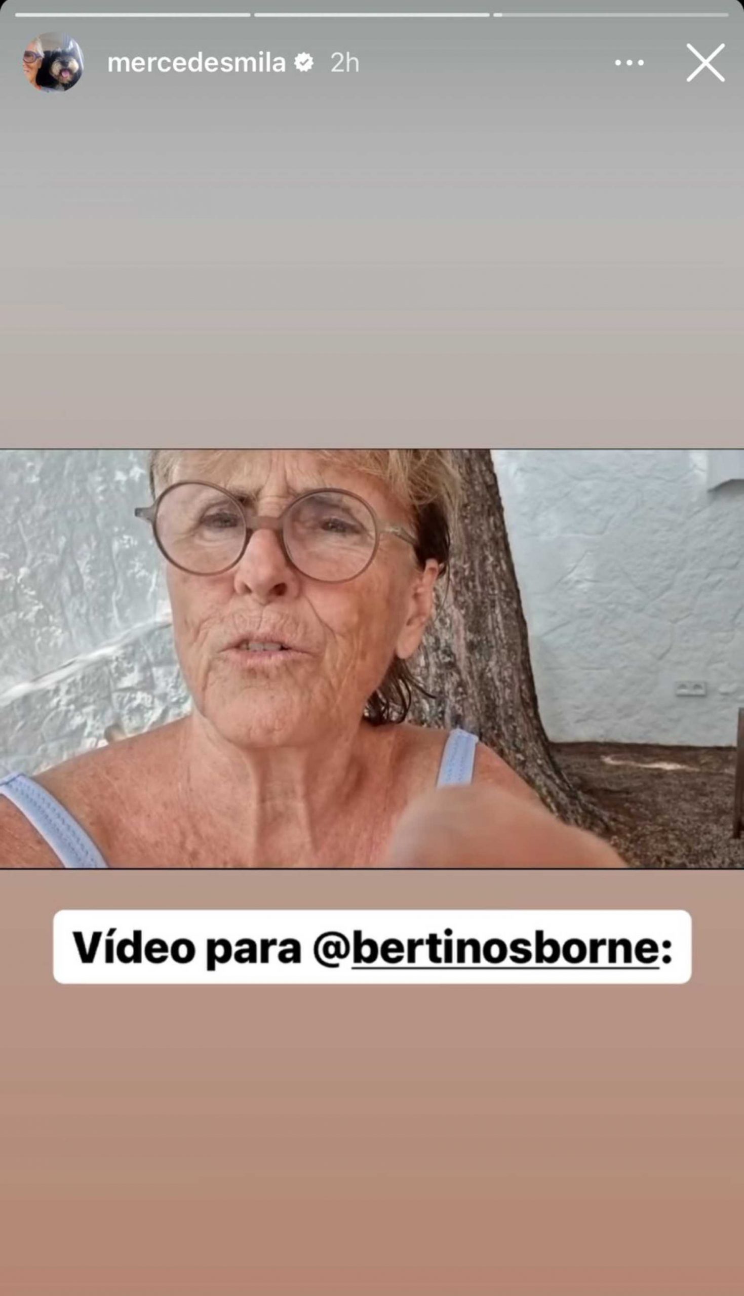 Vídeo de Instagram de Mercedes Milá / Instagram