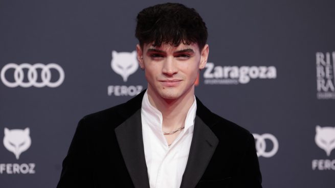 Gabriel Guevara en el photocall de la 10º edición de los Premios Feroz en Zaragoza/ Gtres