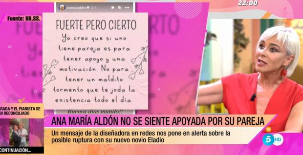 Ana María Aldón ha dado la cara en su programa / GTRES