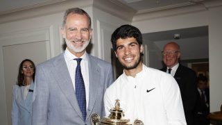 El Rey Felipe con Carlos Alcaraz. / Casa Real