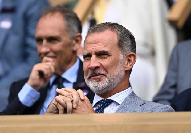 El Rey Felipe VI en Wimbledon. (Foto: Gtres)