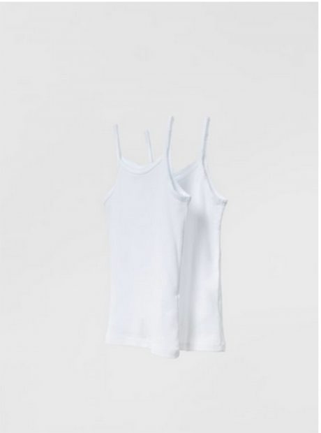 Camiseta blanca de tirantes / Zara