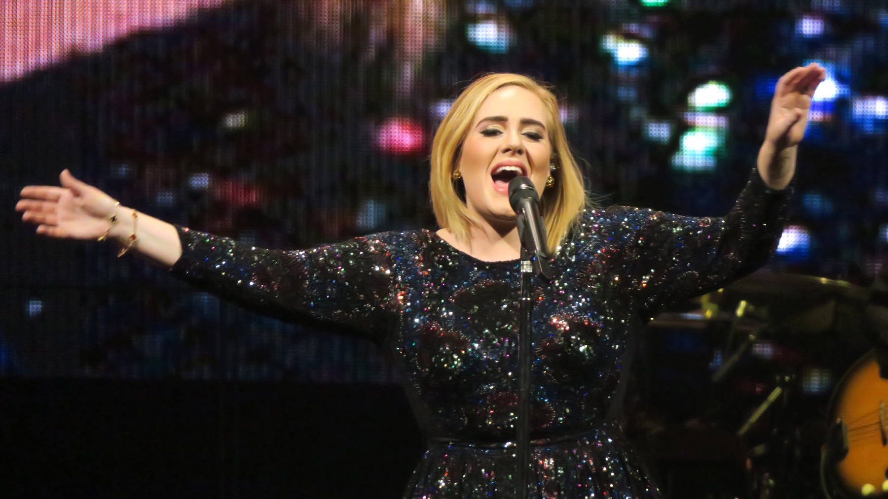Adele cantando en un concierto/ Gtres