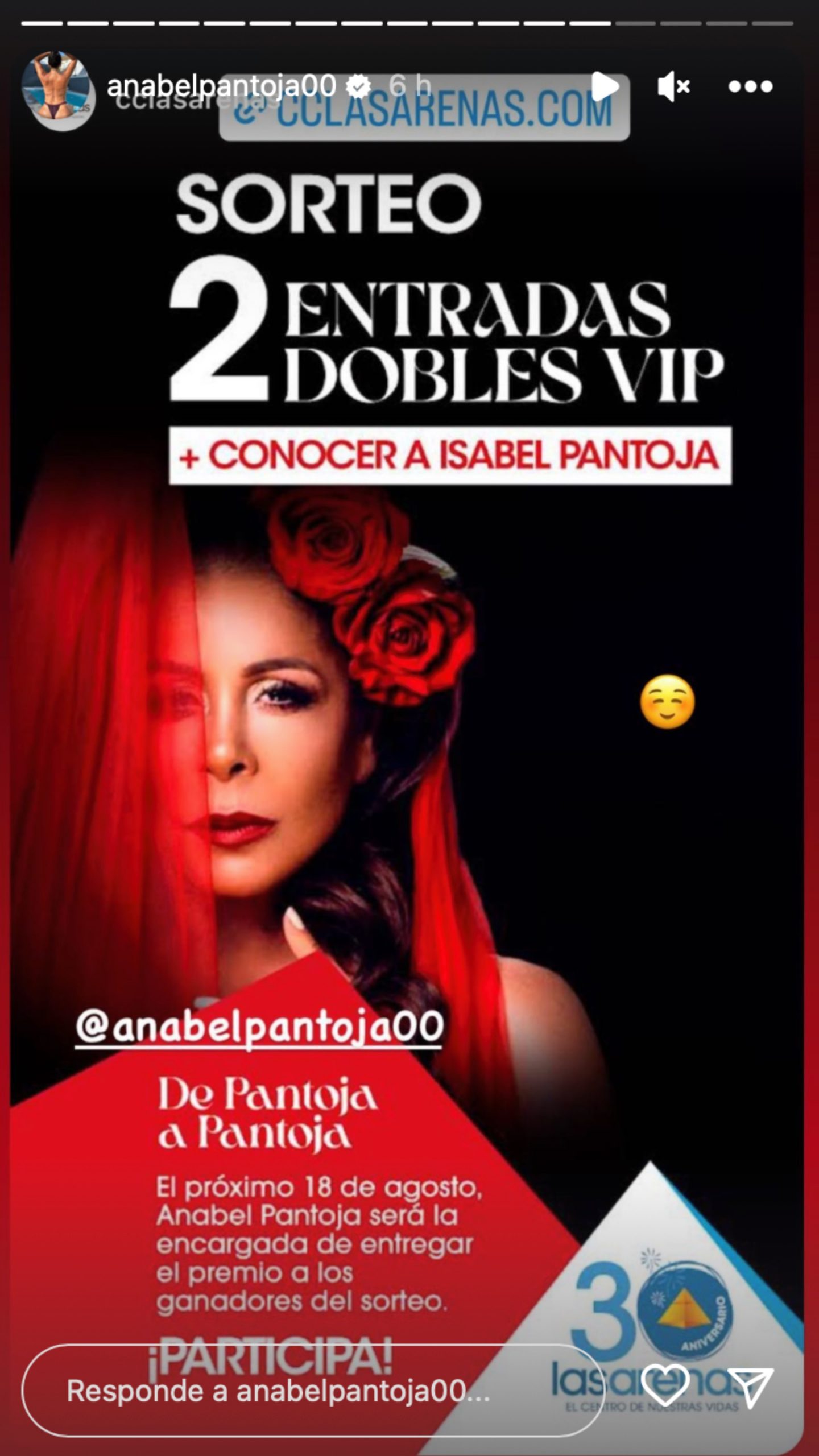 Sorteo dos entradas VIP para el concierto de Isabel Pantoja en Gran Canaria/ Instagram 