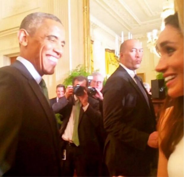 Meghan Markle con Barack Obama