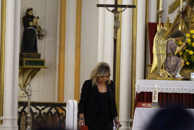 Terelu Campos en el funeral de su madre en Málaga / Gtres