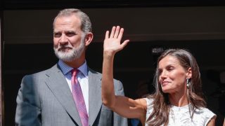 Los Reyes en un acto en Navarra. / Gtres