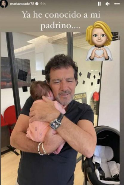 Antonio Banderas con la hija de María Casado / Instagram