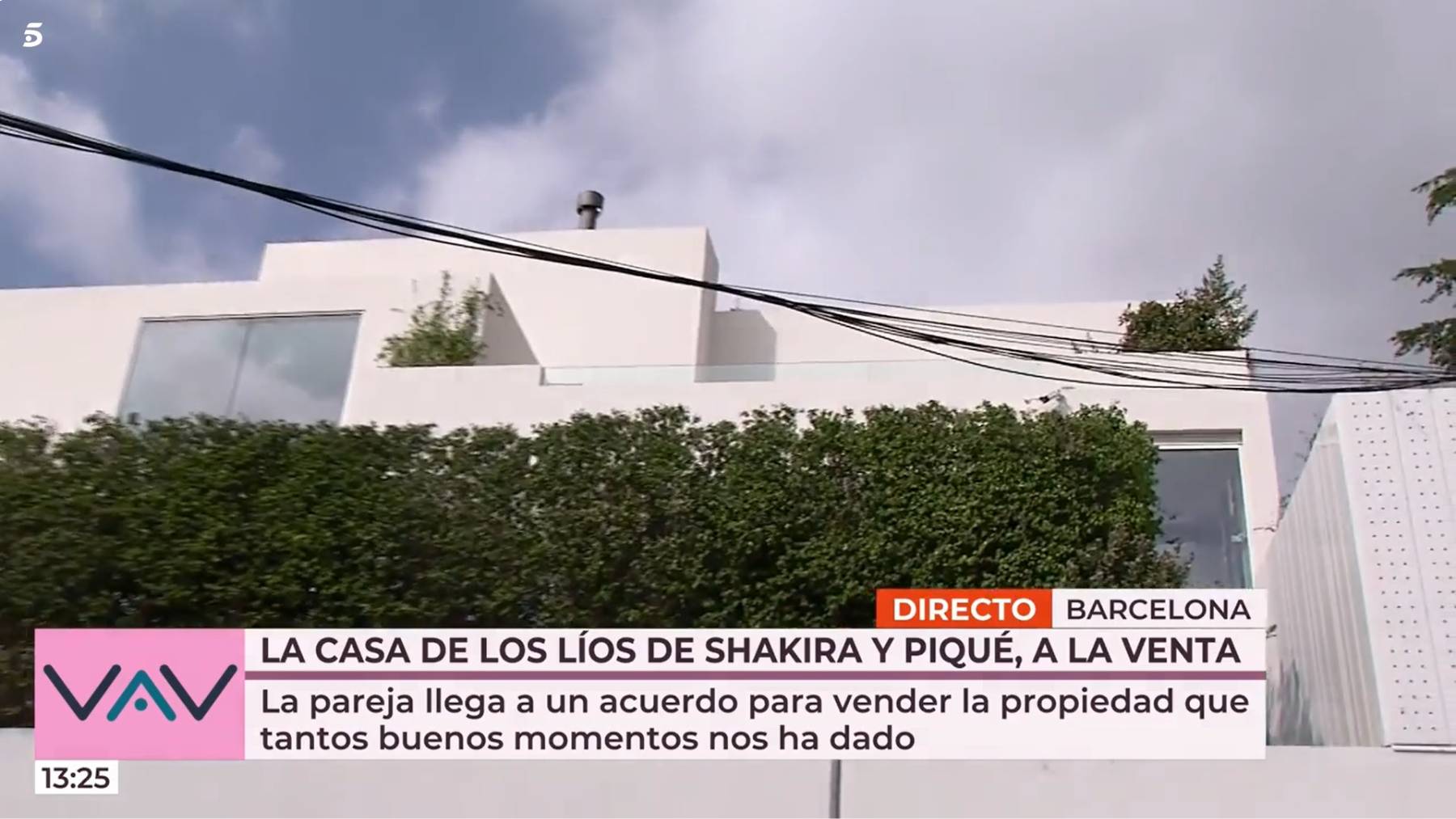 Mansión de Shakira y Piqué en Barcelona/ Mediaset 