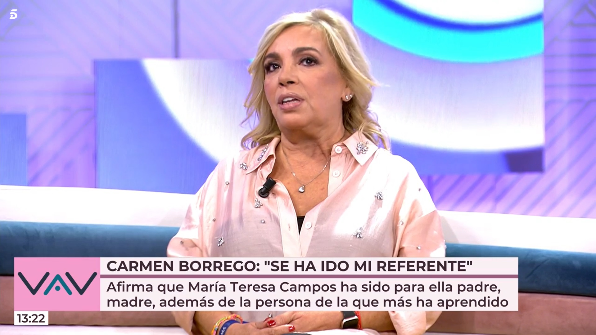 Carmen Borrego en el programa 'Vamos a ver'/ Mediaset 