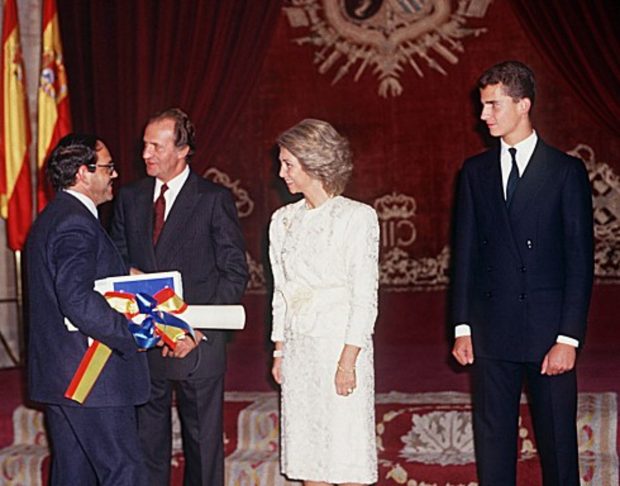 Juan Carlos I, doña Sofía y Felipe VI
