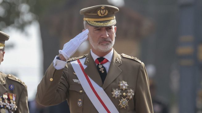 El Rey de España en la jura de bandera de la princesa / GTRES