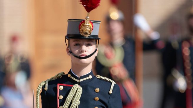 Princesa Lenor durante el acto de jura de bandera / Gtres