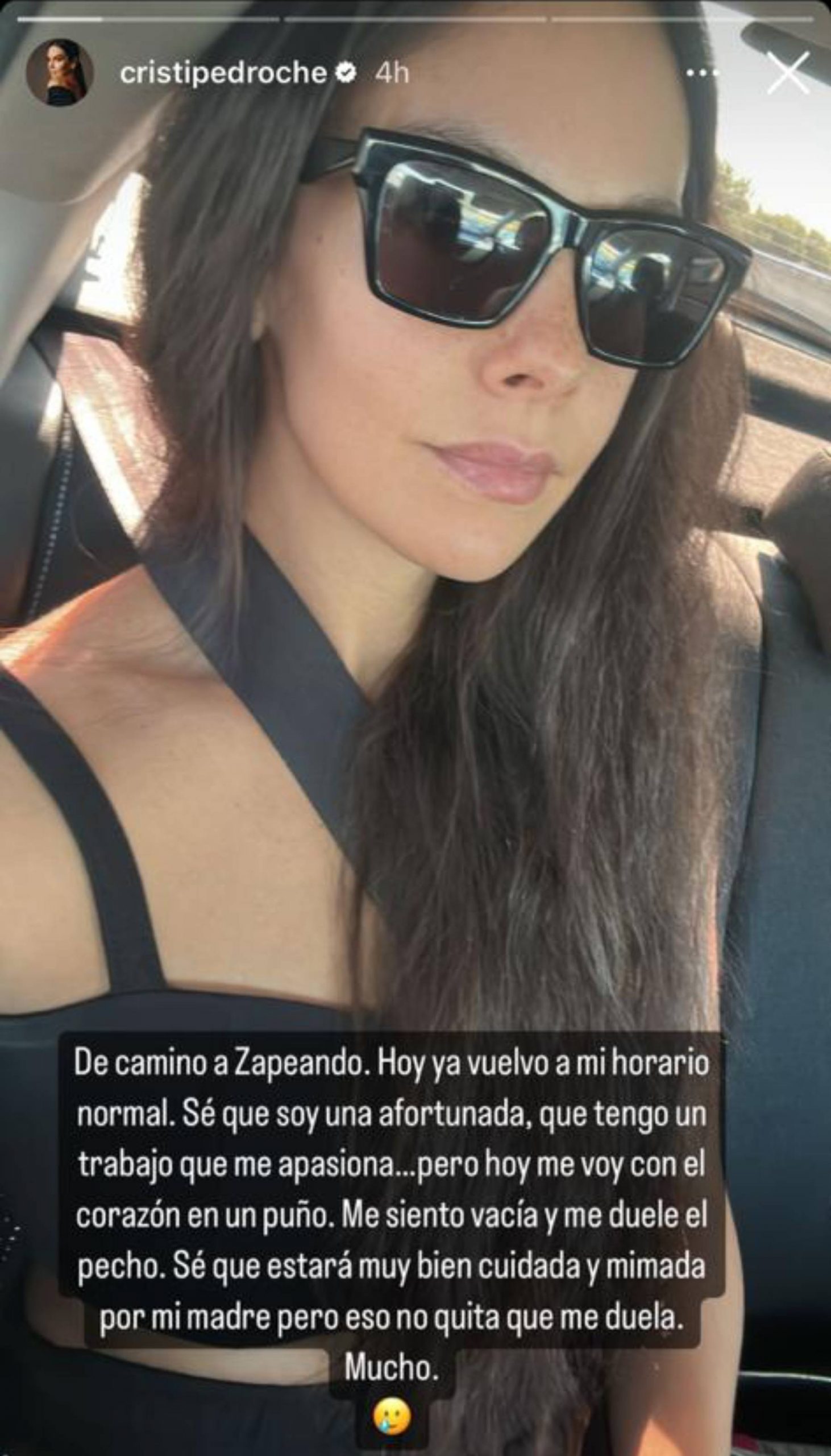 Cristina Pedroche en su vuelta al trabajo / Instagram