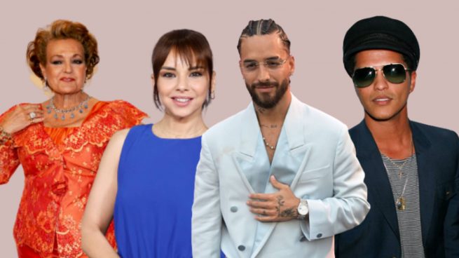 Chenoa, Maluma, Bruno Mars y Carmen Sevilla/ Gtres