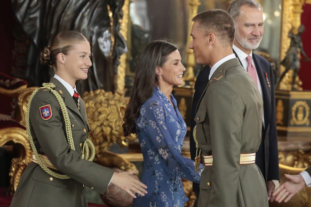 La princesa Leonor en el Palacio Real de Madrid. / Gtres