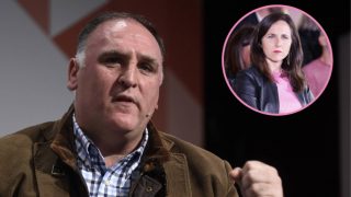 El chef José Andrés y Ione Belarra/ Gtres