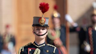 La Princesa Leonor durante la jura de bandera en Zaragoza / Gtres